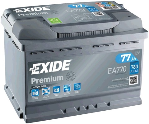 EA770 Baterie EXIDE Premium 12v 77ah 760A EXIDE 